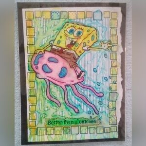 🎨Spongebob Watercolor Painting Art🖼